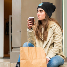 Charger l'image dans la galerie, Bonnet d'hiver à doublure chaude en peluche tricoté personnalisé avec photos motif texte