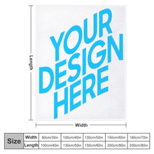 Charger l'image dans la galerie, Couverture flanelle design unique à la maison confortable personnalisée avec photo image logo motif texte