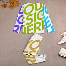 Charger l'image dans la galerie, Pyjama chemise de nuit garçon enfant deux pièces JTZ personnalisé avec photo motif logo texte (impression des multi-images)