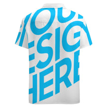 Charger l'image dans la galerie, Chemisette / chemise manche courte grande taille homme NS personnalisée avec photo motif logo texte (impression d’image unique)