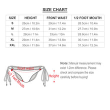 Charger l'image dans la galerie, Bas bikini / slip de bain avec des rubans femme personnalisé avec photo logo motif texte