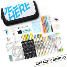Charger l'image dans la galerie, Trousse stylo / sac à stylo en tissu personnalisée avec logo photo motif texte