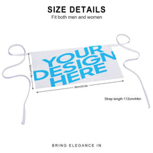 Charger l'image dans la galerie, Demi-tablier imperméable unisexe avec poche avant pour café restaurant cuisine personnalisé avec photo texte prénom