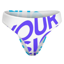 Charger l'image dans la galerie, NZ207 Maillot de bain string femme personnalisé avec photo et texte (conception multi-images)