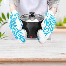 Charger l'image dans la galerie, Gants thermique / gants anti chaleur (ensemble de deux pièces) personnalisés avec prénom photo logo motif texte