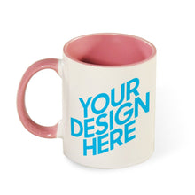 Charger l'image dans la galerie, Mug personnalisble céramique avec poignée colorée