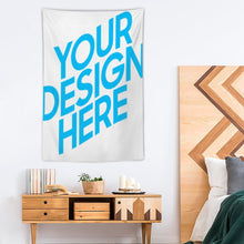 Charger l'image dans la galerie, Tapisserie murale tissu à la mode (version verticale) impression personnalisée avec motif logo texte photo