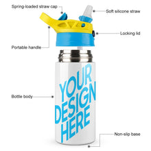 Charger l'image dans la galerie, Petite gourde pour enfant / Gourde Pop-up personnalisé avec votre photo logo prénom