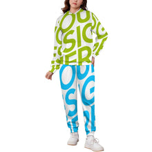 Charger l'image dans la galerie, Ensemble sweat 2 pièces A5TZ pour garçons filles avec sweat à capuche et pantalon de survêtement personnalisé avec photo texte prénom