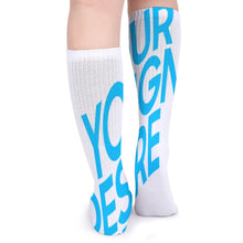 Charger l'image dans la galerie, 5 pièces chaussettes longues respirantes femme homme personnalisés avec photo logo texte motif