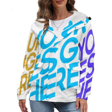 Charger l'image dans la galerie, Impression des multi-images veste / jacket courte polaire femme grande taille A679 personnalisé avec photo logo motif texte