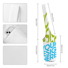 Charger l'image dans la galerie, Sac de rangement pour tapis de yoga en toile pliable personnalisé avec photo texte prénom (conception multi-images)