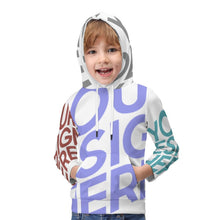 Charger l'image dans la galerie, Hoodie imprimé / Sweat à capuche pour enfants personnalisé avec photo texte logo (impression des multi-images)
