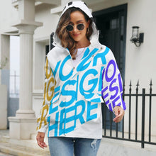 Charger l'image dans la galerie, Impression des multi-images sweat à capuche zippé original femme A537 personnalisé avec photo logo texte motif