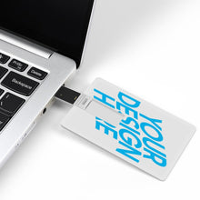 Charger l'image dans la galerie, Clé USB disque U en forme de carte personnalisé avec photo prénom texte