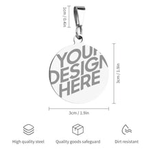 Charger l'image dans la galerie, Médaille pour chien acier inoxydable pour chien chat mascotte CW1501014 personnalisé avec impression complète plusieurs images avec texte motif logo photo