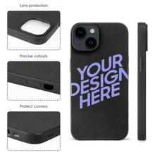 Charger l'image dans la galerie, Coque en TPU pour iPhone 14 / 14 Plus / Coque de protection pour iPhone 14 Pro / 14 Pro Max 3C0705124 Impression complète personnalisée d'une image avec texte de motif de logo photo