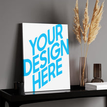 Charger l'image dans la galerie, Tableau suspendu en toile peinture personnalisé avec photo texte motif (version verticale)