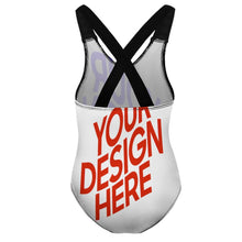 Charger l'image dans la galerie, Maillot de bain mode fille NT018 personnalisé avec photo texte motif (conception multi-images)