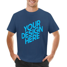 Charger l'image dans la galerie, T-shirt tee shirt à manches courtes coton homme grande taille imprimé sur le devant personnalisé avec photo logo motif texte