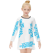 Charger l'image dans la galerie, Robe enfant à manches longues personnalisée et design avec votre nom ou texte