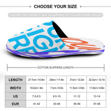 Charger l'image dans la galerie, Pantoufles / chaussons maison en coton pour hommes personnalisées (Impression complète multi-images)