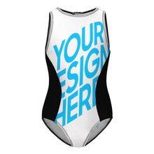 Charger l'image dans la galerie, Maillot de bain une pièce pour filles avec fermeture éclair NT032 personnalisé et design avec prénom photo