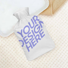 Charger l'image dans la galerie, Bouillotte originale avec couvercle 26.5 X 15.3cm personnalisée avec photos prénoms texte