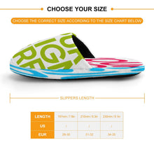 Charger l'image dans la galerie, Chaussons d'intérieur en coton pour enfants tout imprimé, adaptés aux filles et aux garçons personnalisée avec photo motif texte