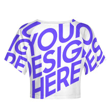 Charger l'image dans la galerie, Classique Crop Top tee shirt sport pour femme NT29 personnalisé avec photo logo texte motif (conception une image)