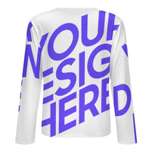 Charger l'image dans la galerie, Chemise Henley pour homme A37L chemise à manches longues col rond avec patte de boutonnage personnalisé avec photo texte prénom (conception une image)