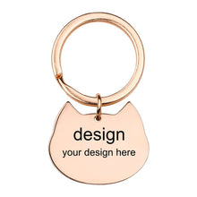 Charger l'image dans la galerie, Boucle clé en métal (5 formes au choix) porte-clés personnalisé avec texte prénom nombre