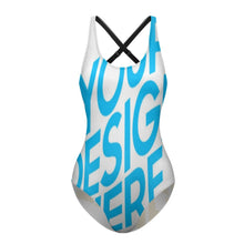 Charger l'image dans la galerie, Bodysuit maillot de bain une pièce moderne sexy femme LT3150 personnalisé avec photo motif texte logo (conception multi-images)