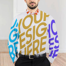 Charger l'image dans la galerie, Chemise à manches longues grande taille homme 3M38 personnalisée avec photo logo motif texte (impression des multi-images)