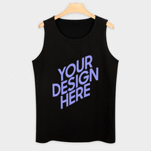 Charger l'image dans la galerie, Débardeur de sport tank top 100% coton pour homme personnalisé avec photo logo texte motif