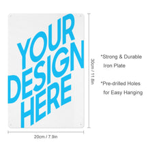 Charger l'image dans la galerie, Tableau suspendus / peinture suspendu en tôle version verticale (épaissie) personnalisé avec photos motif texte