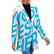 Charger l'image dans la galerie, Costume décontracté tailleur chic confortable femme personnalisée avec photo logo texte motif (conception une image)