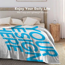 Charger l'image dans la galerie, Couverture flanelle design unique à la maison confortable personnalisée avec photo image logo motif texte