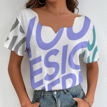 Charger l'image dans la galerie, Impression multi-images T-shirt BBT manches courtes irreguliers personnalisé avec photo logo texte motif