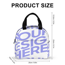 Charger l'image dans la galerie, Grand Sac Isotherme Repas / Sac à repas avec poche personnalisé avec photo logo texte motif (Impression d’image unique)
