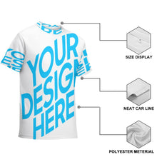 Charger l'image dans la galerie, T-shirt tee shirt adolescent tout imprimés personnalisé avec photo image et logo (tissu en maille)
