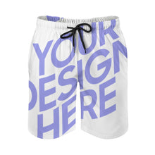 Charger l'image dans la galerie, Short de bain / maillot de bain / short de plage à séchage rapide avec cordon de serrage pour homme D1P personnalisée avec photo texte (Impression Complète Une Image)