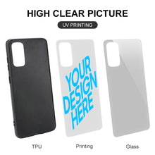 Charger l'image dans la galerie, Coque en Verre trempé Samsung S20 / S20 Plus / S20 Ultra impression personnalisée avec photo texte logo motif