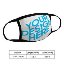 Charger l'image dans la galerie, Masque en tissu adulte JJ0521013 impression personnalisé avec image logo motif texte