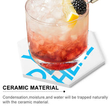 Charger l'image dans la galerie, Dessous de verre en céramique / Sous-verres hexagonaux 4 / 6 pièces personnalisé avec photo logo texte motif