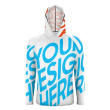 Charger l'image dans la galerie, Sweat à capuche à manches longues protection solaire homme personnalisé avec photo prénom texte
