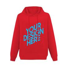 Charger l'image dans la galerie, Sweat pull à capuche homme sans poche personnalisé avec photo motif et logo (imprimé sur le devant)