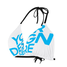 Charger l'image dans la galerie, Maillot de bain triangle deux pièces avec lacets femme SDS001 personnalisé avec motif photo logo texte