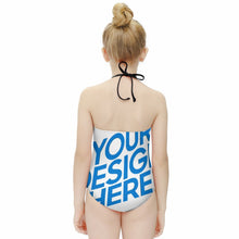 Charger l'image dans la galerie, Bikini maillot de bain une pièce fille NT017 personnalisé avec texte motif photo (conception multi-images)