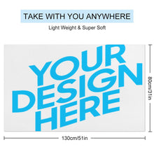 Charger l'image dans la galerie, Serviette de plage / serviette de bain personnalisée avec photo prénom texte logo